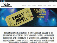 Tablet Screenshot of indieentertainmentsummit.com